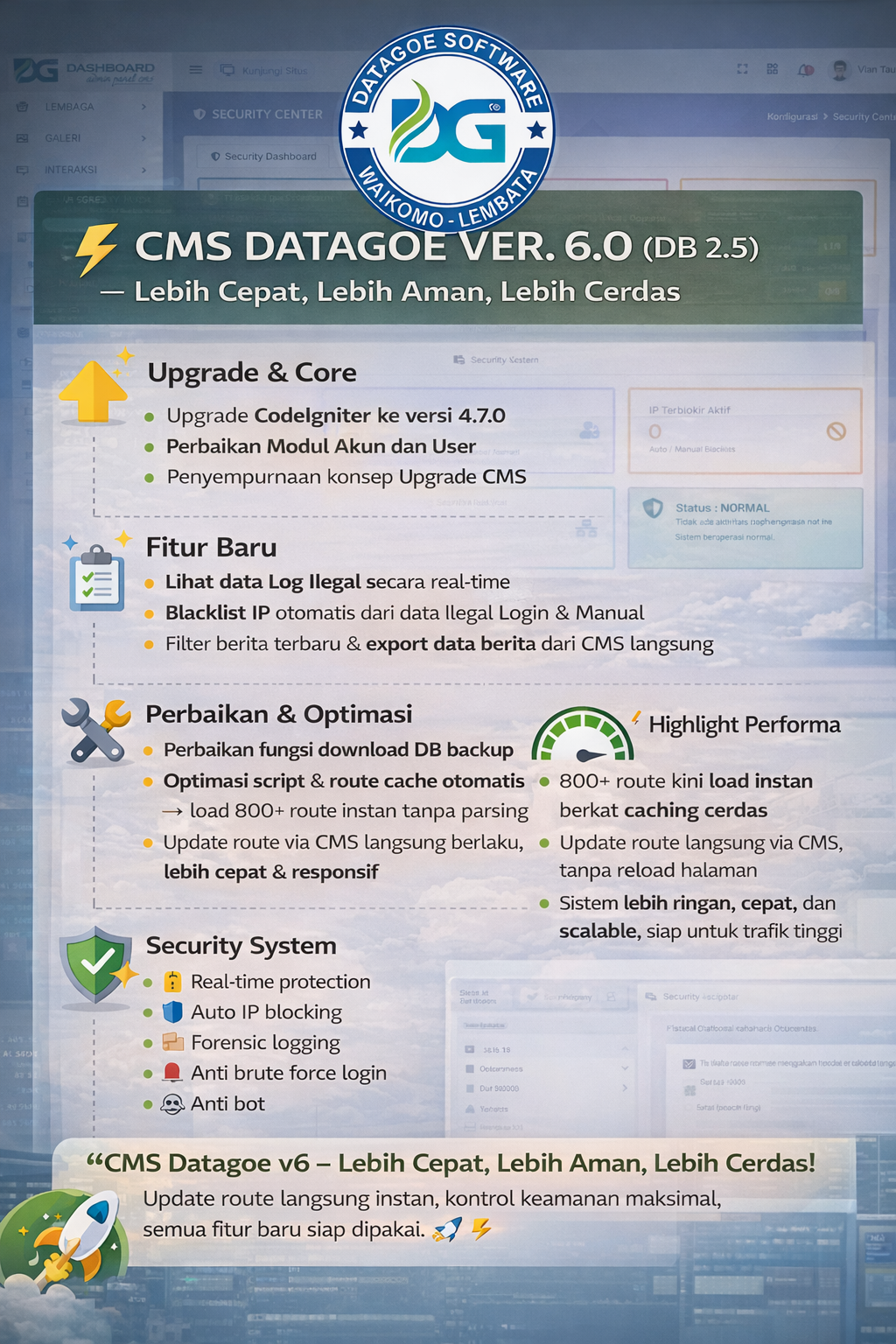 CMS Datagoe Versi 6.0 (dapatkan hanya di datagoe.com)