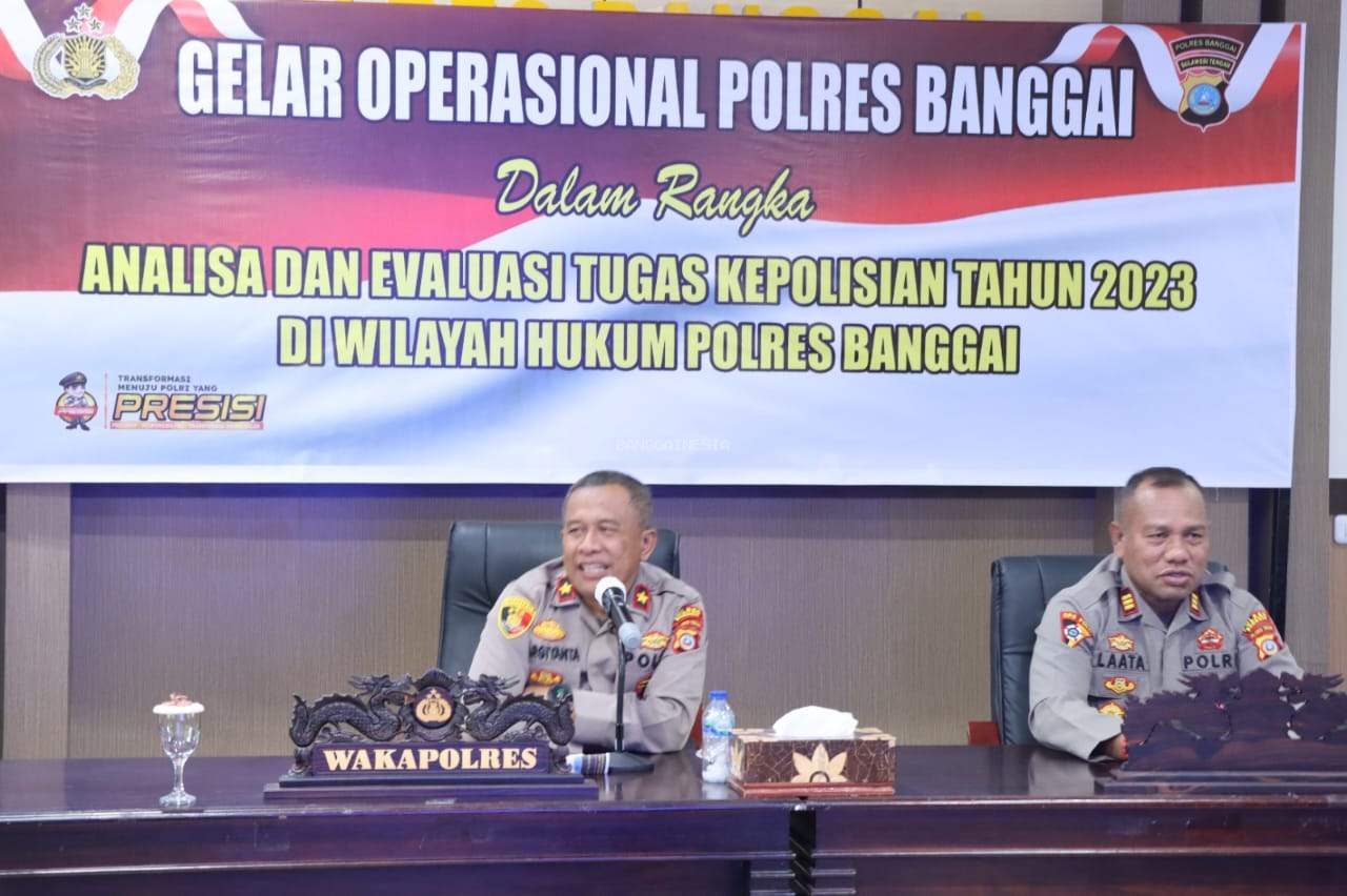 Wakapolres Banggai Imbau Anggota Kedepankan Sifat Prediktif, Responsibilitas, Transparan dan Berkeadilan