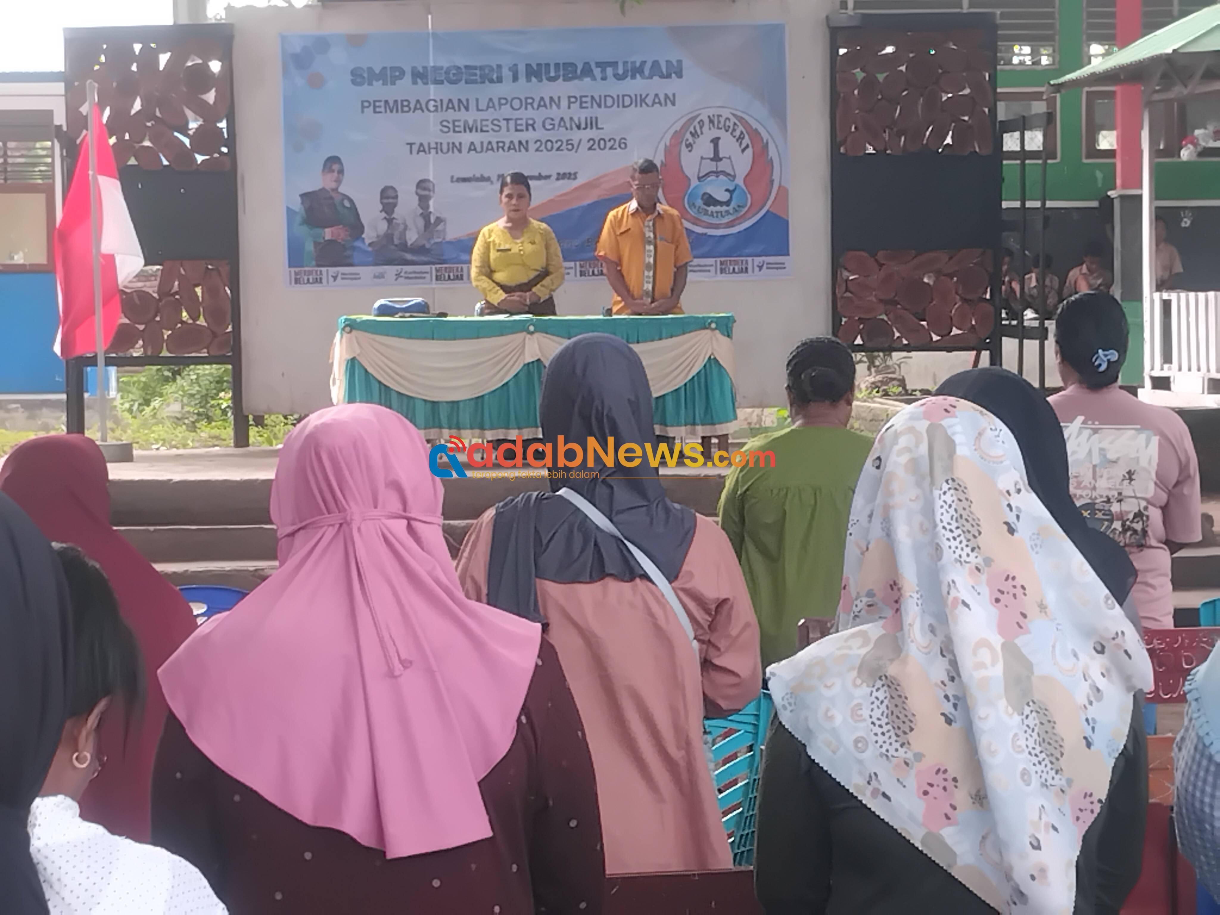 SMPN 1 Nubatukan Bagi Rapor Semester Ganjil Bagi 689 Siswa