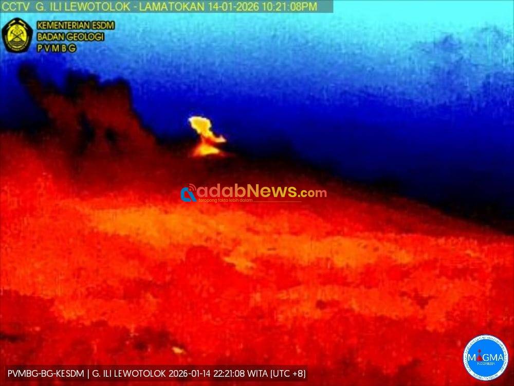 Gunung Ili Lewotolok Meletus 453 Kali dalam Sehari, Status Tetap Waspada