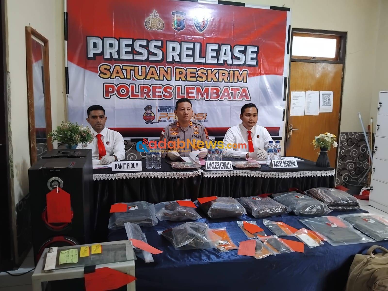 Polres Lembata Ungkap 10 Kasus Pencurian Paling Meresahkan, Mayoritas Pelaku Masih Remaja