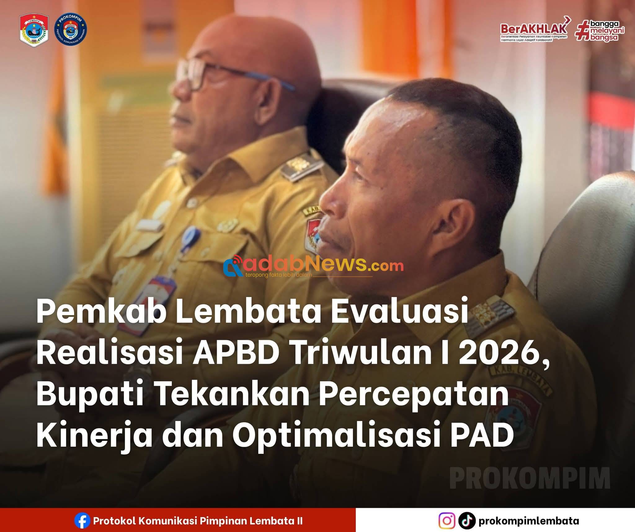 Realisasi PAD Lembata Triwulan I Capai 7,48 Persen, Pemda Siapkan Langkah Optimalisasi