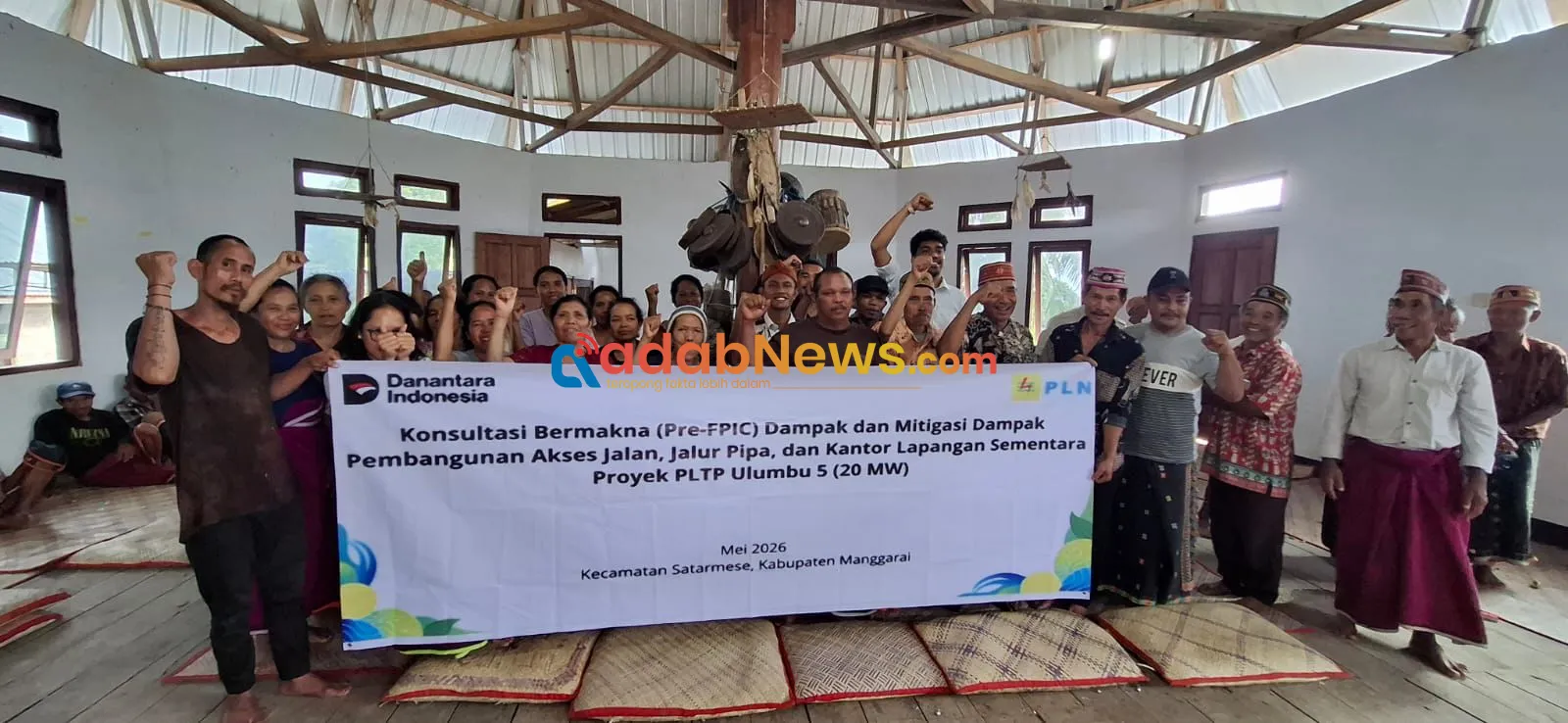 PLN UIP Nusra Gelar Pre-FPIC PLTP Ulumbu Unit 5 di Gendang Lale, Masyarakat Adat Sampaikan Aspirasi Pembangunan Jalan dan Tenaga Kerja Lokal