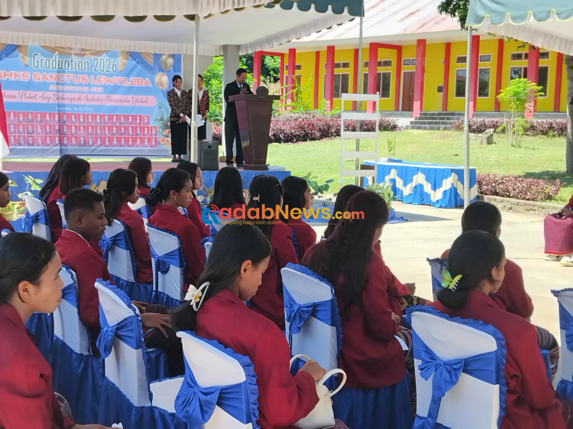 SMKS Sanctus Lewoleba Tamatkan 58 Siswa, Tekankan Disiplin dan Siap Bersaing di Industri Pariwisata Global