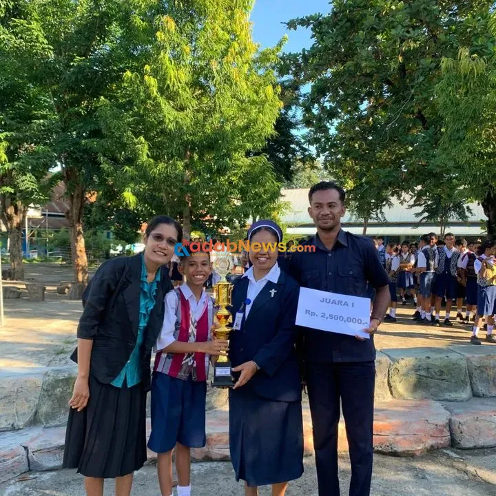 Dua Pekan Persiapan, Selvan Rafael Kapitan Sabet Juara 1 Lomba Bahasa Inggris di Hardiknas ke 66